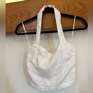 Abercrombie & Fitch linen crop top